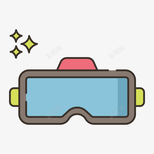 Vr眼镜教育娱乐3线性颜色svg_新图网 https://ixintu.com Vr 眼镜 教育 娱乐 线性 颜色