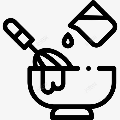 碗烹饪121线性svg_新图网 https://ixintu.com 烹饪 线性