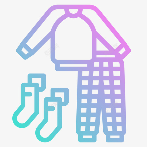 睡衣sleep51渐变色svg_新图网 https://ixintu.com 睡衣 sleep 渐变 变色