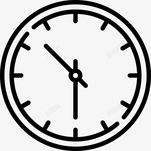 时钟日历日期19线性svg_新图网 https://ixintu.com 时钟 日历 日期 线性