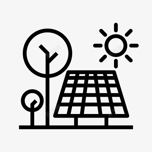 太阳能电池板太阳能可再生能源svg_新图网 https://ixintu.com 太阳能 电池板 能源 可再 再生 循环 利用 可持续性