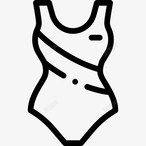 游泳衣运动器材35直线型svg_新图网 https://ixintu.com 游泳衣 运动器材 直线 线型