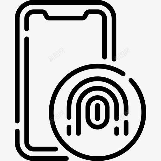 指纹网络安全55线状svg_新图网 https://ixintu.com 指纹 网络安全 线状