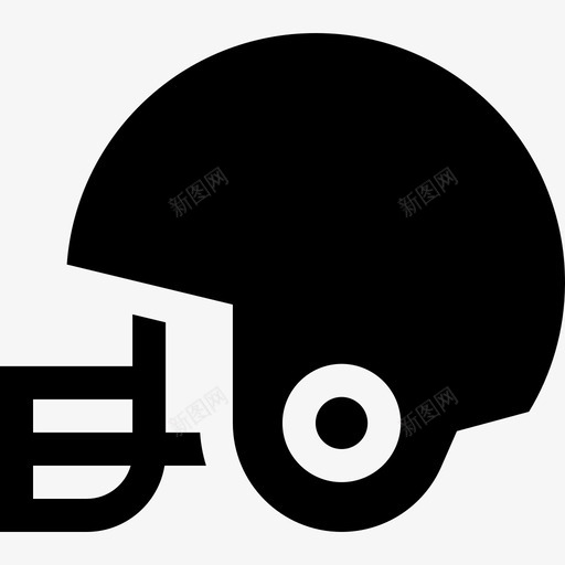 头盔美式足球52填充式svg_新图网 https://ixintu.com 头盔 美式 足球 填充