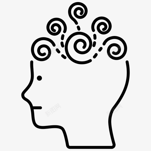 焦虑障碍心理健康svg_新图网 https://ixintu.com 障碍 心理健康 焦虑 恐惧症 精神病 概述