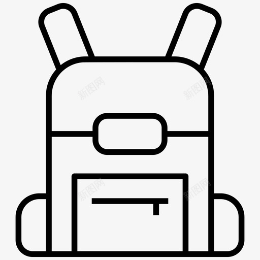 书包背包教育线矢量图标集svg_新图网 https://ixintu.com 背包 书包 教育 矢量 矢量图 图标