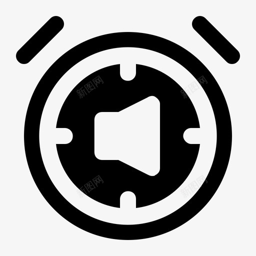 静音报警时间手表svg_新图网 https://ixintu.com 静音 报警 时间 手表 字形