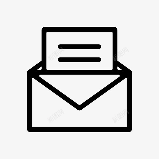 信件书信消息svg_新图网 https://ixintu.com 信件 书信 消息 新闻 签名