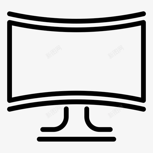曲面显示器技术电视svg_新图网 https://ixintu.com 曲面 显示器 技术 电视 电视技术