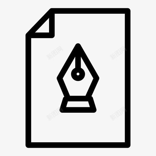 文档设计笔工具svg_新图网 https://ixintu.com 文档 工具 设计 创意