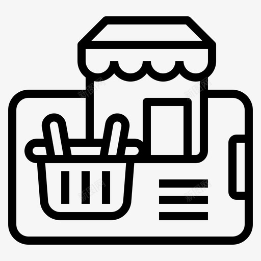 商店数字营销157线性svg_新图网 https://ixintu.com 商店 数字 营销 线性