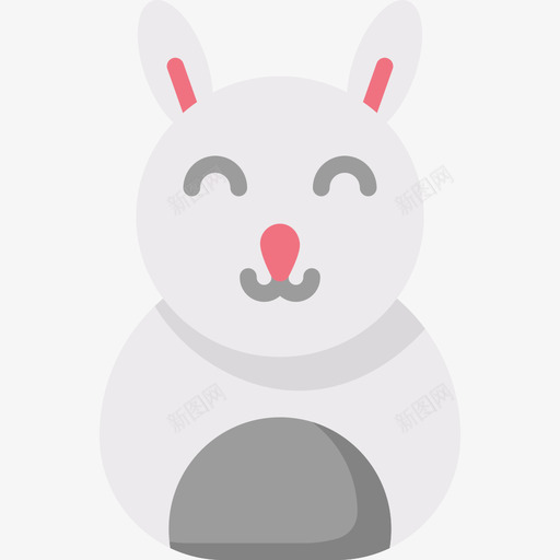 兔子北极28扁平svg_新图网 https://ixintu.com 兔子 北极 扁平