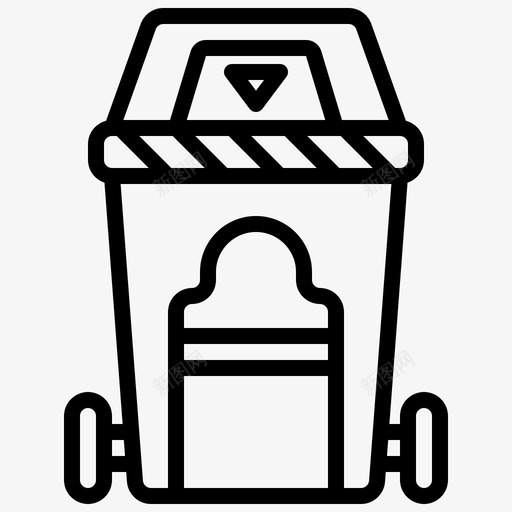 垃圾气候变化37线性svg_新图网 https://ixintu.com 垃圾 气候变化 线性