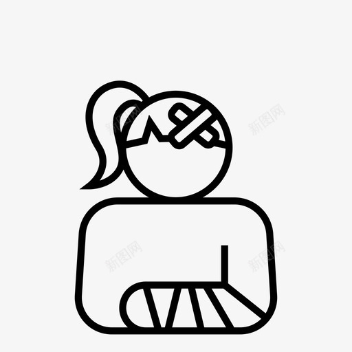 患者儿童女孩svg_新图网 https://ixintu.com 患者 儿童 女孩 医疗保健 受伤 人员 医疗 利益 相关者