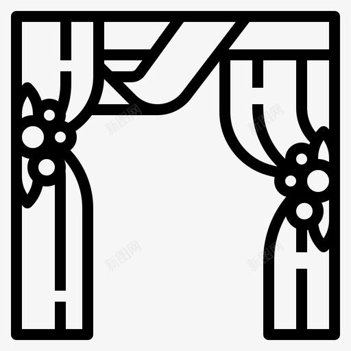 婚礼拱门婚礼262轮廓svg_新图网 https://ixintu.com 婚礼 拱门 轮廓