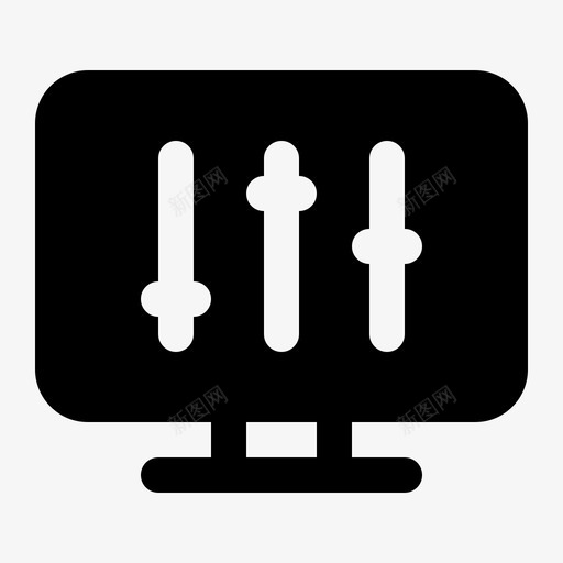 监控设置调整电脑svg_新图网 https://ixintu.com 监控 设置 调整 电脑 均衡器 商业 金融 稳健