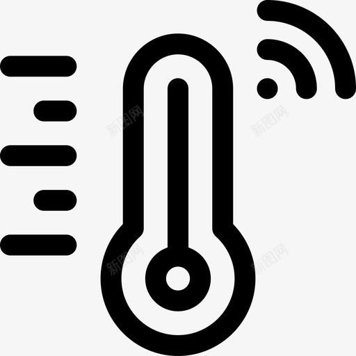 温度智能家居23线性svg_新图网 https://ixintu.com 温度 智能家居 线性