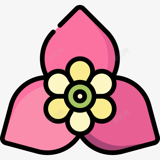 三角梅热带花3线形颜色svg_新图网 https://ixintu.com 三角 热带 线形 颜色
