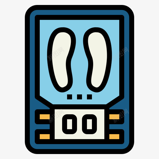 体重秤健康110线性颜色svg_新图网 https://ixintu.com 体重 健康 线性 颜色