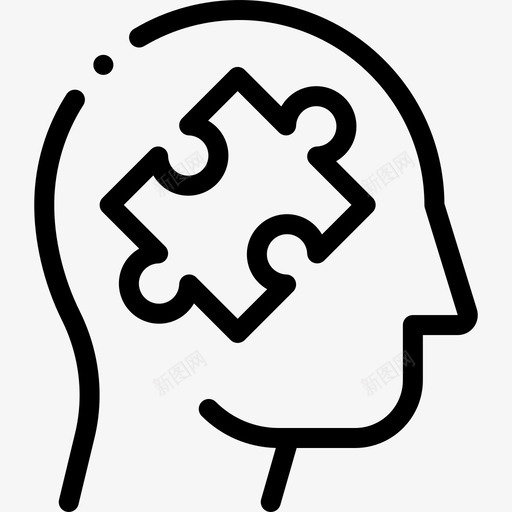 解决方案人脑52线性svg_新图网 https://ixintu.com 解决方案 人脑 线性