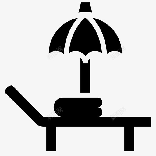 沙滩椅躺椅酒店服务标志svg_新图网 https://ixintu.com 沙滩椅 躺椅 酒店 酒店服 服务 标志