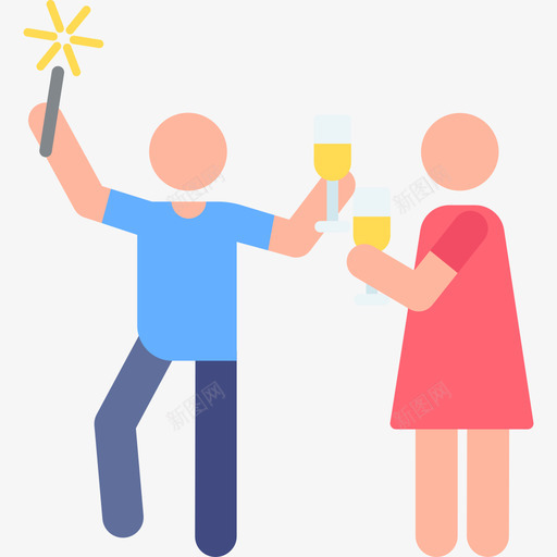 庆祝新年76彩色svg_新图网 https://ixintu.com 庆祝 新年 彩色