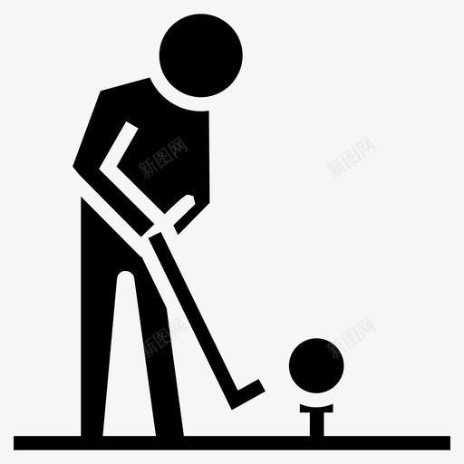 高尔夫球员高尔夫游戏高尔夫击球svg_新图网 https://ixintu.com 高尔夫 球员 体育 游戏 击球 男子 育人 字形 矢量 矢量图 图标