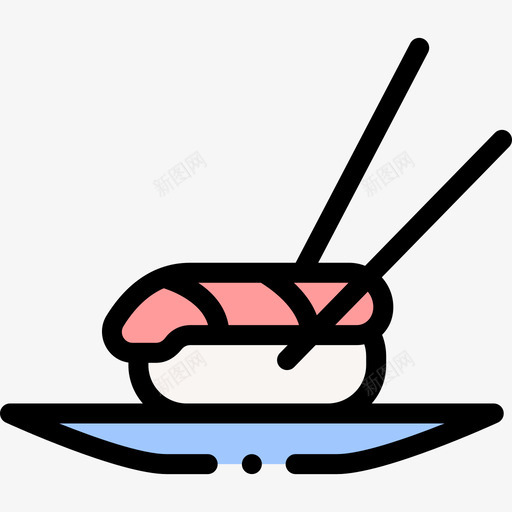寿司送餐78原色svg_新图网 https://ixintu.com 寿司 送餐 原色