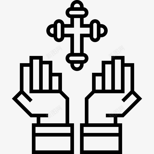 祈祷葬礼40直系svg_新图网 https://ixintu.com 祈祷 葬礼 直系