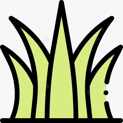 草自然花1线形颜色svg_新图网 https://ixintu.com 自然 线形 颜色
