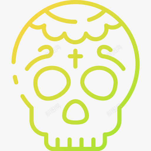 骷髅死亡日32Gradientsvg_新图网 https://ixintu.com 骷髅 死亡 Gradient