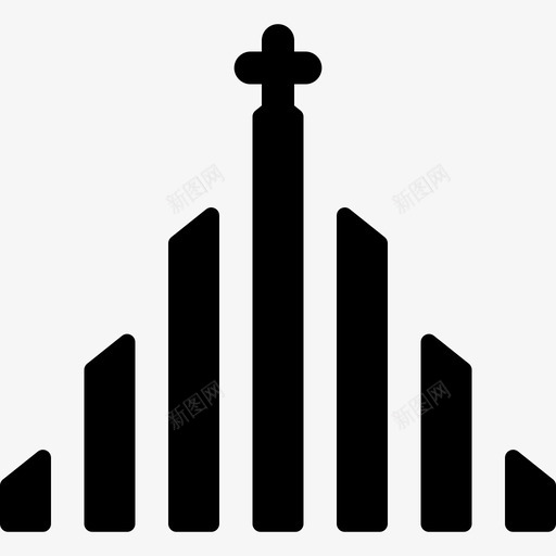 Hallgrimskirkja地标和纪念碑22个填充svg_新图网 https://ixintu.com Hallgrimskirkja 地标 纪念碑 22个 填充