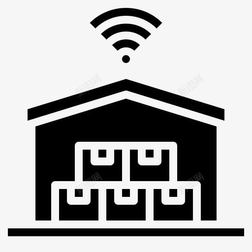 仓库智能农场64实心svg_新图网 https://ixintu.com 仓库 智能 农场 实心