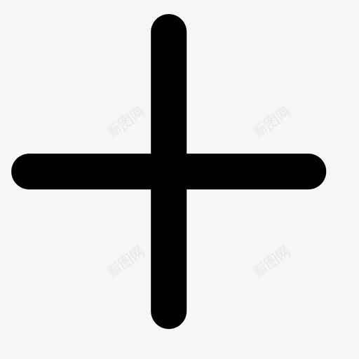 加号(发布细)svg_新图网 https://ixintu.com 加号(发布细)
