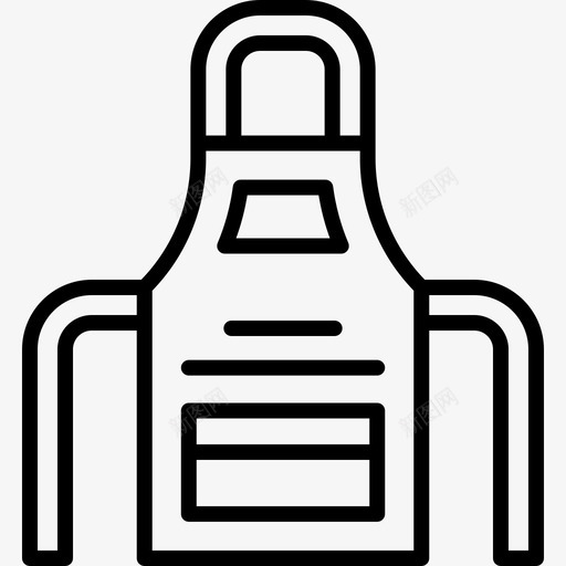 围裙清洁137线性svg_新图网 https://ixintu.com 围裙 清洁 线性