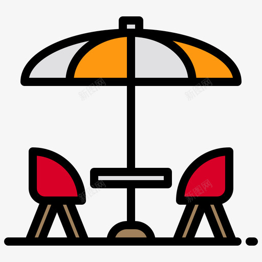 露台夏季20线性颜色svg_新图网 https://ixintu.com 露台 夏季 线性 颜色