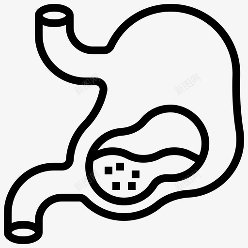胃健康82线性svg_新图网 https://ixintu.com 健康 线性