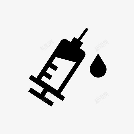 注射器针头疫苗svg_新图网 https://ixintu.com 医用 卡通 注射器 疫苗 针头