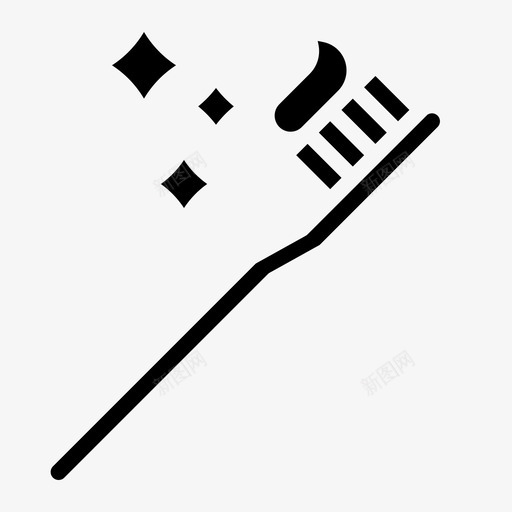 牙刷sleep52实心svg_新图网 https://ixintu.com 牙刷 sleep 实心