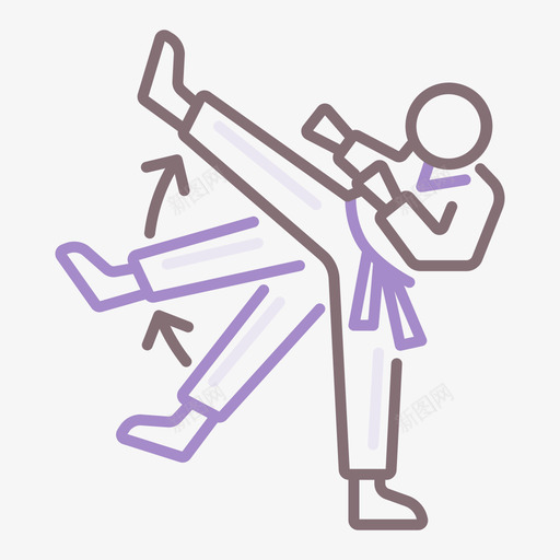 空手道武术41线颜色svg_新图网 https://ixintu.com 空手道 武术 颜色