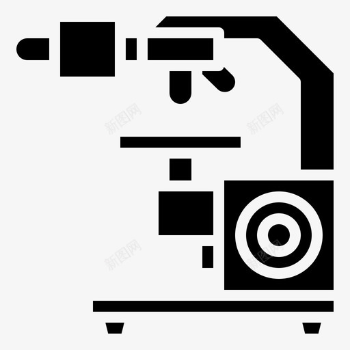 显微镜科学7填充svg_新图网 https://ixintu.com 显微镜 科学 填充