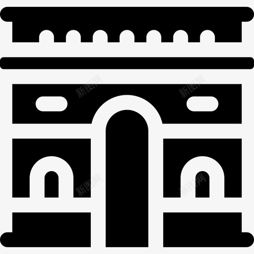 凯旋门地标和纪念碑22座已填满svg_新图网 https://ixintu.com 凯旋门 地标 纪念碑 22座 填满