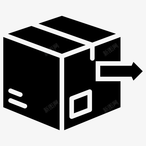 包裹物流配送纸板箱配送箱svg_新图网 https://ixintu.com 包裹 物流配送 配送 纸板 整套 装运 移动 字形 矢量 矢量图 图标