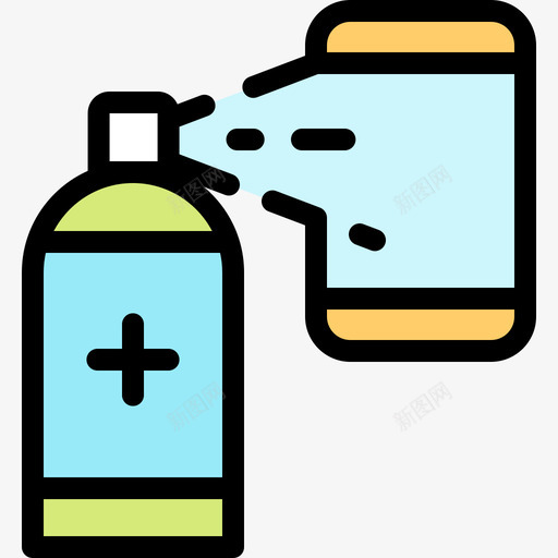 电话卫生和DSI感染1线性颜色svg_新图网 https://ixintu.com 电话 卫生 DSI 感染 线性 颜色