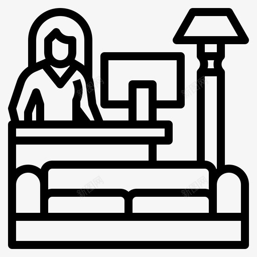 大堂酒店200轮廓svg_新图网 https://ixintu.com 大堂 酒店 轮廓