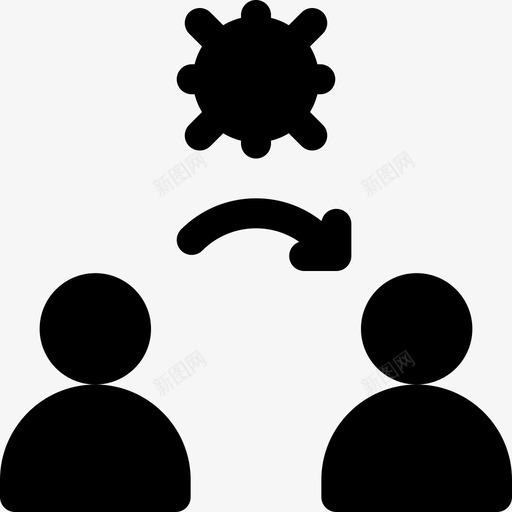 感染病毒传播填充svg_新图网 https://ixintu.com 感染 病毒 传播 填充