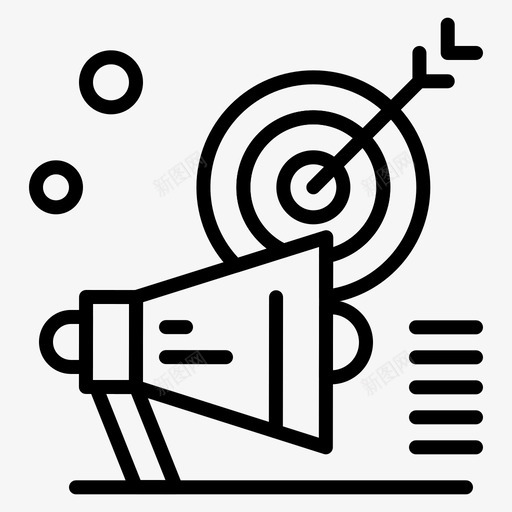 活动观众营销svg_新图网 https://ixintu.com 营销 活动 观众 扩音器 目标 数字