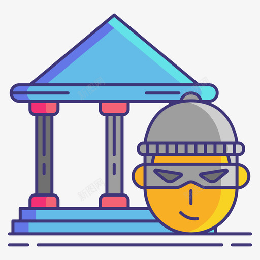 欺诈银行业122线性颜色svg_新图网 https://ixintu.com 欺诈 银行业 线性 颜色