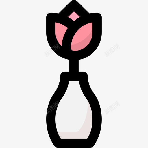 花餐具2线颜色svg_新图网 https://ixintu.com 餐具 颜色