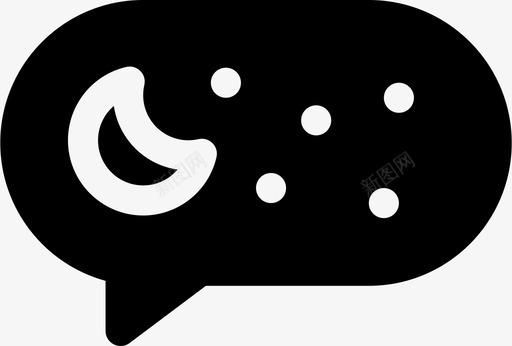 短信之夜评论对话svg_新图网 https://ixintu.com 短信 之夜 评论 对话 天空 星星 谈话 留言